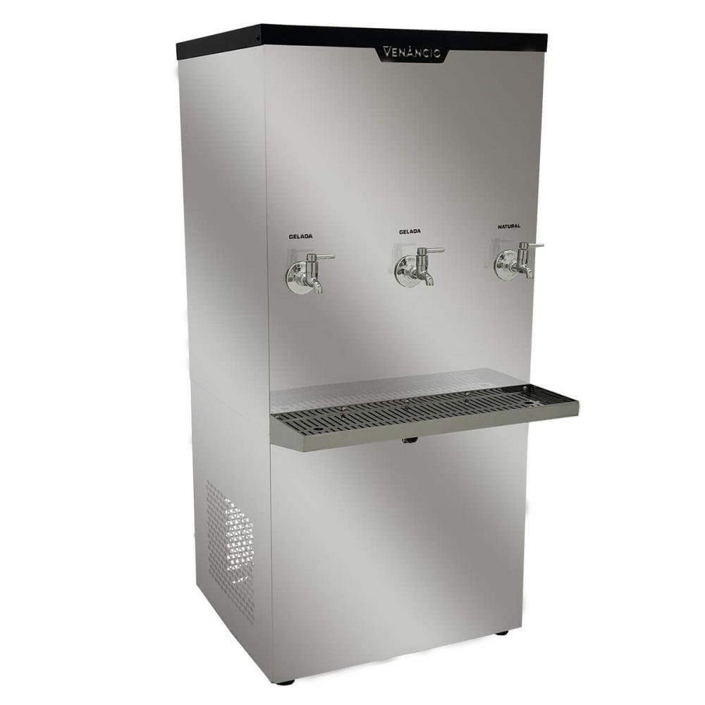 Bebedouro Industrial Refrigerado Venâncio Bi100 Inox 100 Litros 127v 60hz 3 Torneiras Geladas 50688 - 1
