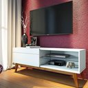 Ver imagem 3 de Rack Classic 146cm 1 Gaveta Branco Acetinado Imcal