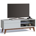 Ver imagem 1 de Rack Classic 146cm 1 Gaveta Branco Acetinado Imcal