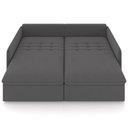 Ver imagem 3 de Sofá Cama Retrátil para Sala de Estar 254cm Una K01 Veludo Cinza - Lyam Decor