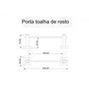 Ver imagem 3 de Porta Toalha de Rosto 24cm Inox Square Ducon Metais
