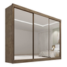 Guarda Roupa Casal MDF Espelhado 3 Portas 6 Gavetas Qatar - 3