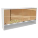 Ver imagem 1 de Armário Aéreo 2 Portas de Correr Vidro Branco Madesa
