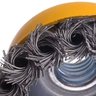 Escova de Aço Tipo Copo Cônica Circular Trançada Torcida 75mm | Fertak - 5