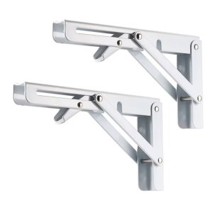 Mão Francesa Branco Dobrável 30cm Suporte Prateleira