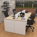 Ver imagem 7 de Escrivaninha Mesa Escritório 4 Lugares