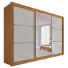 Guarda Roupa com Espelho Casal 3 Portas 6 Gavetas 100% Mdf Miami - 3