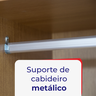 Guarda Roupa com Espelho Casal 3 Portas 6 Gavetas 100% Mdf Miami - 10