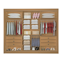 Ver imagem 4 de Guarda Roupa com Espelho Casal 3 Portas 6 Gavetas 100% MDF Miami Marrom/Cinamomo/Off White