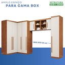 Ver imagem 5 de Guarda-Roupa Modulado 4 Peças 7 Portas 3 Gavetas Texas Marrom/Cinamomo/Off White Arenas