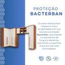 Ver imagem 6 de Guarda-Roupa Modulado 4 Peças 7 Portas 3 Gavetas Texas Marrom/Cinamomo/Off White Arenas