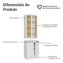 Ver imagem 5 de Kit Balcão + Cristaleira 60 Cm Smart Madesa Branco