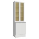 Ver imagem 1 de Kit Balcão + Cristaleira 60 Cm Smart Madesa Branco