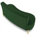 Ver imagem 3 de Sofá 2 Lugares 135cm Pés Aço Dourado Tamar Veludo Verde Z08 - Mpozenato