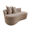 Ver imagem 3 de Namoradeira Sofá Feijão Hana 130cm Orgânica Suede