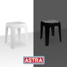 Banquinho Plástico 45cm Astra Banqueta Ecológica Até 140kg Preta - 5