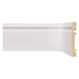 Kit Rodapé de Mdf 10cm X 15mm X 2,40m 15 Barras com Friso 1002 Moldufama - 1 Kit Rodapé de Mdf 10cm X 15mm X 2,40m 15 Barras com Friso 1002 Moldufama - 1