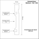 Ver imagem 3 de Kit Rodapé de MDF 10CMX15MMX2,40m 15 Barras com Friso 1002 Branco/Frisado Moldufama