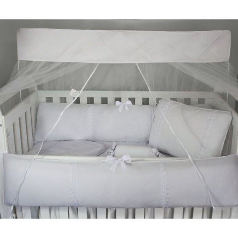 Kit Berço Guipir 09 Peças - Branco