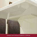 Ver imagem 5 de Mesa de Jantar 120x80cm Tampo Vidro/MDF Canto Reto Luiza Bege/Nature/Off White