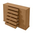 Ver imagem 3 de Cômoda Sapateira Vedra Ambiente Amêndoa Clean – Lopas