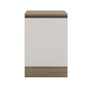 Ver imagem 4 de Balcão com Tampo 58cm 1 Porta Etna Bege/Carvalho Oak/Off White