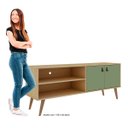 Ver imagem 4 de Rack para Tv Genialflex 2 Portas 160 Cm Amber Savana Alecrim