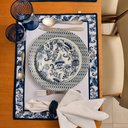 Ver imagem 3 de Conjunto Completo Mesa Posta Portina - Azul da Casa Porcelana sem Copos/taças - 36 Peças