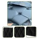 Ver imagem 2 de Cabeceira de Cama Queen Estofada Capitone Pari 1,60 X 55 Preto Corino