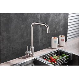 Torneira Inox Escovado de Cozinha Monocomando Mesa Estilo Deca Docol - 5