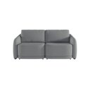 Ver imagem 2 de Sofá Cama Modulado Retrátil e Reclinável Decorativo Varsóvia 176cm Bouclê Cinza Chumbo G33 - Gran Be