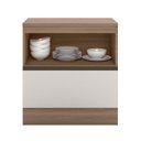 Ver imagem 3 de Balcão com Tampo 80cm 1 Porta 1 Gaveta Etna