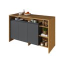 Ver imagem 4 de Ilha Gourmet 160cm 3 Portas Tampo Pintura UV Itatiaia