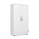 Ver imagem 1 de Armário Multiuso de Lavanderia com Espaço para Produtos de Limpeza e Porta Vassouras:branco