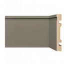 Ver imagem 1 de Kit Rodapé de MDF 10CMX15MMX2,40m 15 Barras com Friso 1002 Cinza/Frisado Moldufama