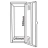 Armário Roupeiro de Aço Vestiário 4 Portas Locker - 4