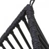 Cadeira Balanço Ninho Suspenso Gota C- Suporte e Almofada Impermeável Acesse Móveis Preto-cinza - 2