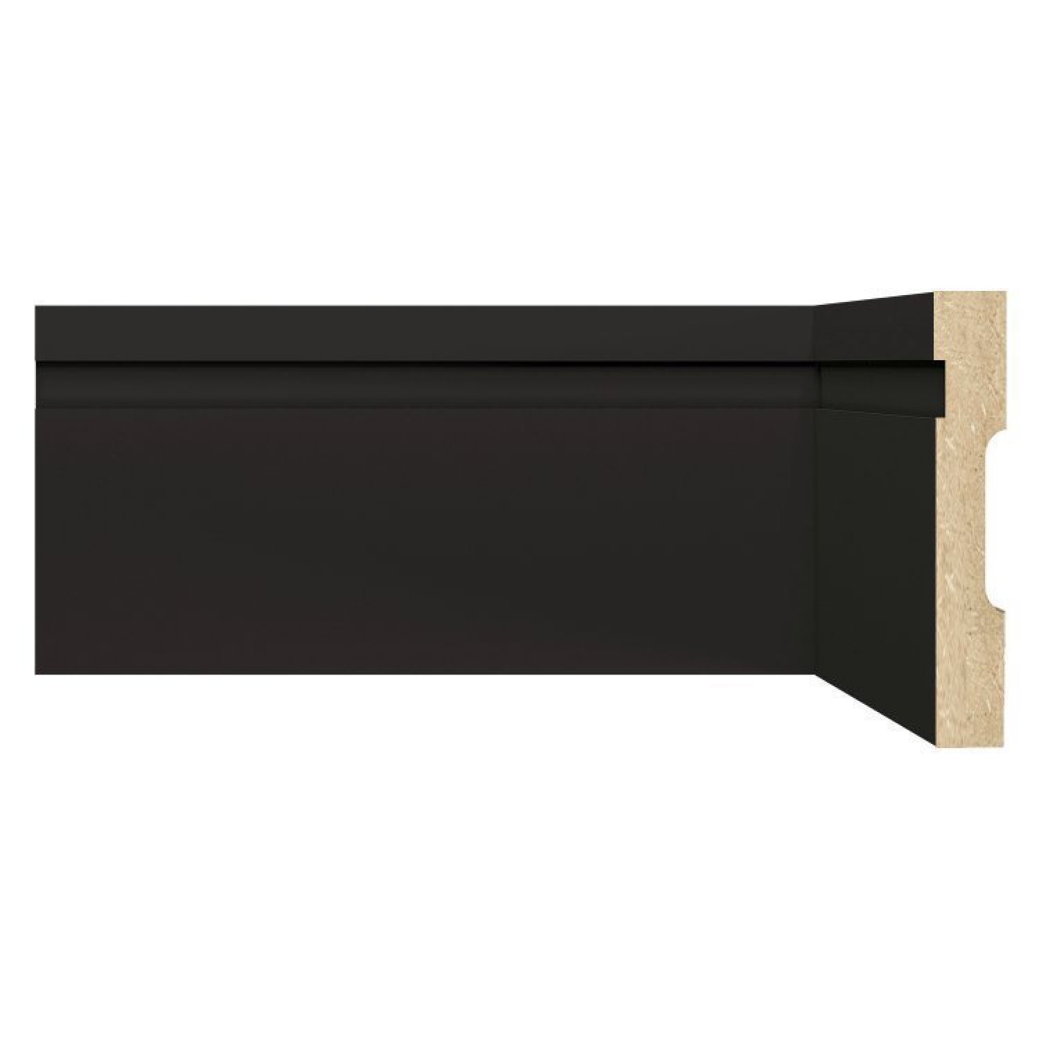 Kit Rodapé de MDF 10 Barras Frisadas de 10cm x 2,40m Rende 24 Metros Moldufama - 1