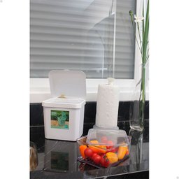 Lixeira De Pia Cesto De Lixo Bancada Prática Cozinha 3,6l Rosa - 4