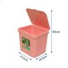 Lixeira De Pia Cesto De Lixo Bancada Prática Cozinha 3,6l Rosa - 3
