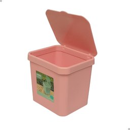 Lixeira De Pia Cesto De Lixo Bancada Prática Cozinha 3,6l Rosa - 1