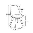Ver imagem 7 de Conjunto Mesa de Jantar Hairpin 130x80 Volpi com 6 Cadeiras Eiffel Leda - Preto
