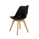 Ver imagem 5 de Conjunto Mesa de Jantar Hairpin 130x80 Volpi com 6 Cadeiras Eiffel Leda - Preto