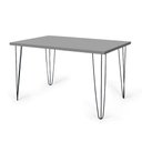 Ver imagem 2 de Conjunto Mesa de Jantar Hairpin 130x80 Volpi com 6 Cadeiras Eiffel Leda - Preto
