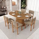 Ver imagem 2 de Kit 05 Cadeiras para Sala de Jantar Cozinha Living Estofada Dara L02 Bouclê Bege - Lyam Decor