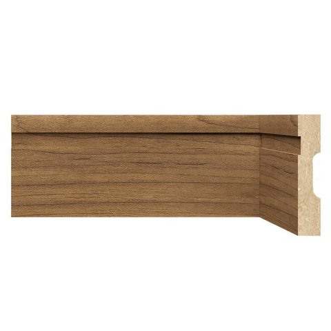 Rodapé MDF Frisado 10CMX2,40m 1002 Moldufama Kit 24m