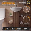 Ver imagem 3 de Coluna Multiuso para Banheiro com Nichos Decorativos Nogal