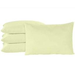 Kit 6 Fronhas Bebê 30x40 100% Algodão com Bainha Palha - 1