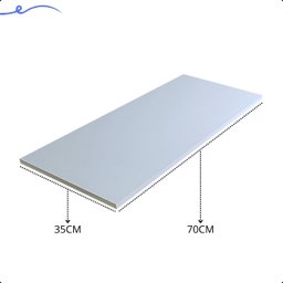 1 Prateleira Branca 70X35 Tampo Tabua Mdf  Organizadora Decoração Cozinha Quarto Banheiro Sala - 3