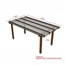 Ver imagem 4 de Kit Policarbonato Cristal 6mm 2,00m X 6,00m - Perfis Naturais